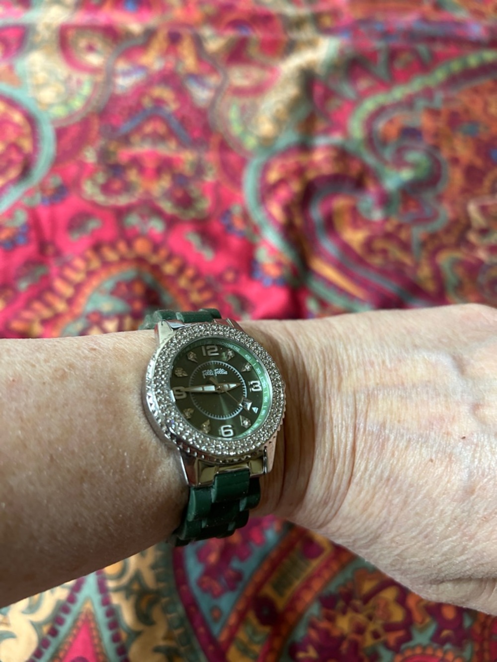 Folli Follie green wristwatch-super cute!
